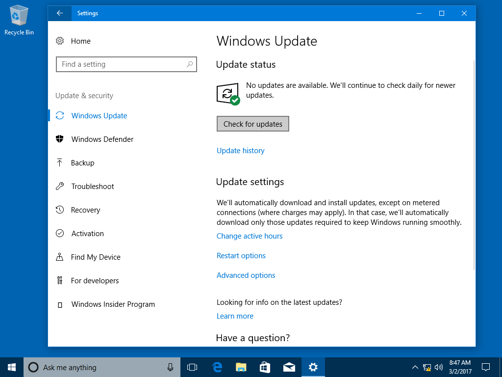 windows 10 10240 update failed